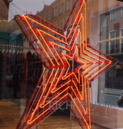 animated neon star