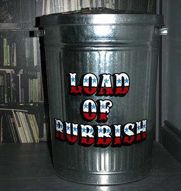 Load of rubbish dustbin