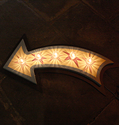 illuminated arrow