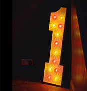 illuminated Number 1